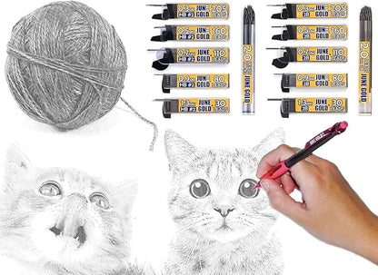 June Gold 440 Pieces, 0.7 mm HB #2 Lead Refills, 110 Pieces Per Dispenser - Image 3