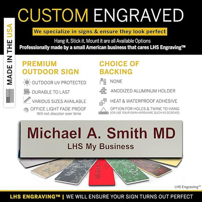 Personalized Name Plate with Choice of Mounting - Image 2
