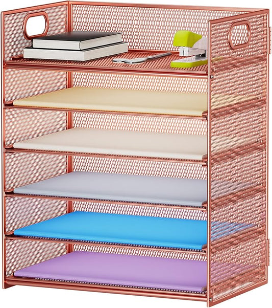 Marbrasse 6 Tier Paper Organizer Letter Tray by Marbrasse