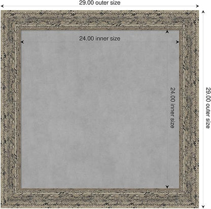 Amanti Art Silver Framed Magnetic Board 29x29 Medium Vision Board - Image 2