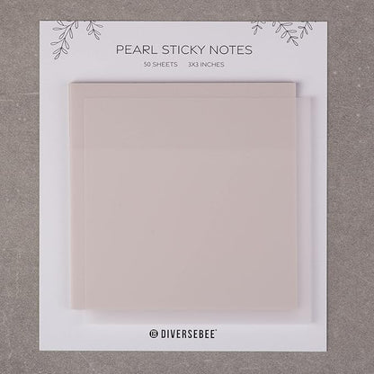 DiverseBee 50 Sheets Pastel Transparent Sticky Notes, 3x3” Clear Sticky Tabs - Image 7
