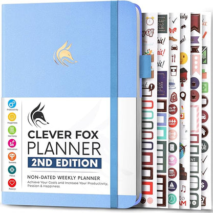 Clever Fox Planner 2nd Edition – Colorful Weekly & Monthly Goal Planner by CleverFox