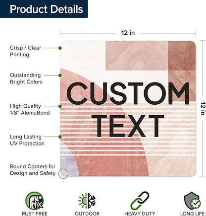 Custom Sign, Custom Street Sign, 11 Font Colors, 13 Font Styles, 4 Hole Options - Image 6