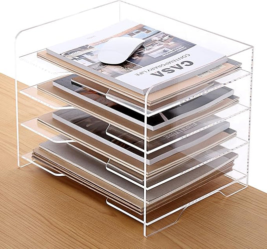 SANRUI Acrylic Paper Organizer Letter Tray by SANRUI