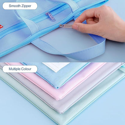 Pendancy Mesh Zipper Pouch 11x13.7 in, A4 Size Foldable Document Storage - Image 3