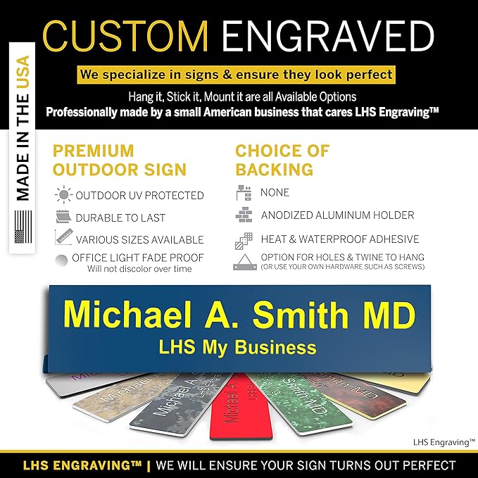 Custom Name Plate with Choice of Mounting - Image 2