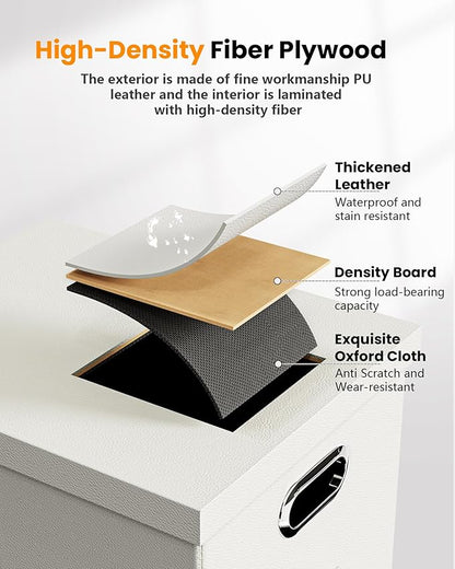 Oterri File Organizer Box with Lid, Portable Hanging File Box - Image 2
