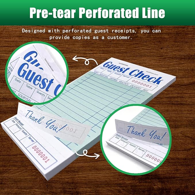 Guest Check Books 6 Pack, Guest Checks - Image 4