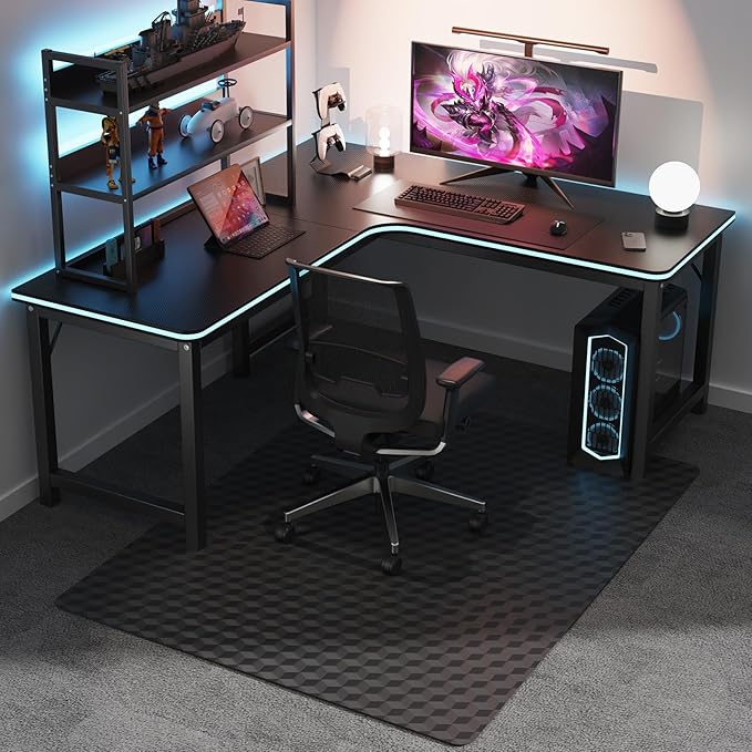 SALLOUS Chair Mat for Carpet, Heavy Duty Vinyl Floor Mat - Image 9