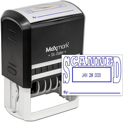 MaxMark Large Self-Inking Rubber Date Office Stamp by Maxmark
