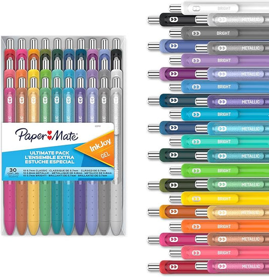 Paper Mate InkJoy Gel Pens Ultimate Pack, Retractable, Featuring Classic by PaperMate