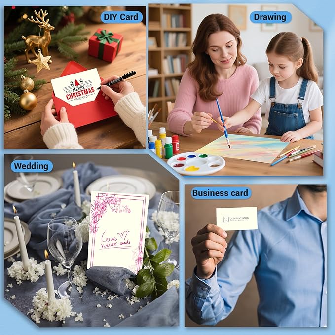 Cardstock 8.5 x 11, Thick Printer Paper, Card Stock Paper 200 gsm, 120 Sheets - Image 7