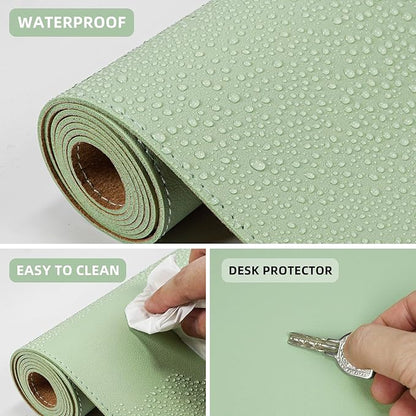 Leather Desk pad Protector, Large Desk mat - Image 5