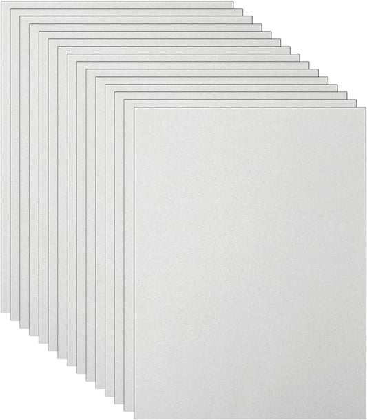 100 Sheets Grey Cardstock 8.5 x 11 Certificate Paper, 75lb Gray Card Stock by Guakicae