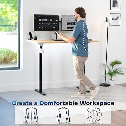 VIVO Electric 60 x 30 in Standing Desk, Memory Height Adjustment, 1B Series - Image 4