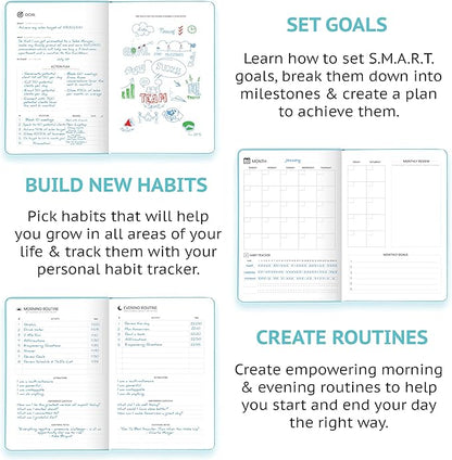 Wyze Planner Undated Daily Planner – 1-Year B5 Productivity Organizer - Image 3