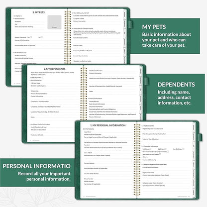 SUNEE End of Life Planner, I‘m Dead Now What Planner, Large Print Spiral-Bound - Image 4