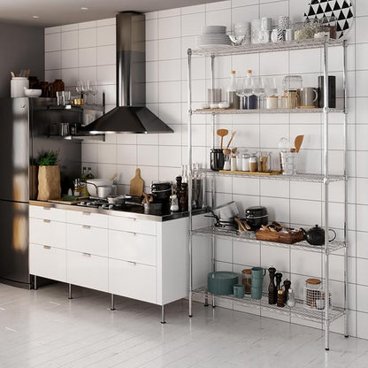 Regal Altair 14" Deep x 48" Wide x 86" Height Wire Shelving Kit | 5-Tier | NSF - Image 8