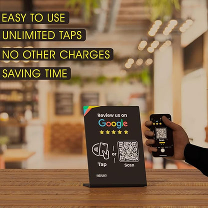 REVLIXI Google Review Stand- Boost Reviews w/ 3x4 inch Reusable Google Review - Image 3