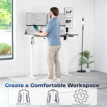 VIVO Electric 55 x 28 in Standing Desk, Memory Height Adjustment, 1B Series - Image 4