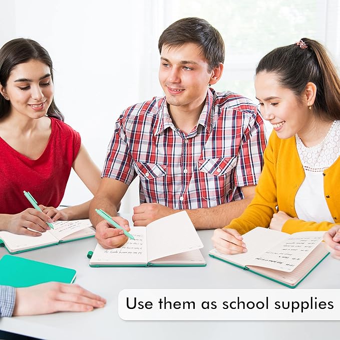feela 5 Pack Notebooks Journals Bulk, Hardcover Notebook Classic Ruled Lined - Image 5
