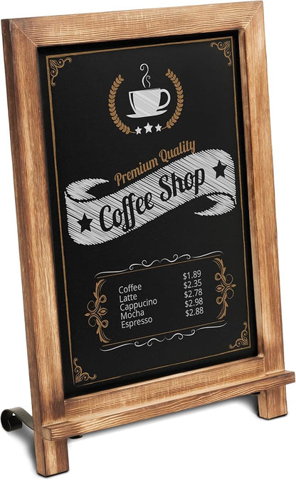 Rustic Torched Tabletop Chalkboard Sign/Hanging Magnetic Wall Chalkboard/Small - Image 5