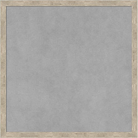 Amanti Art Silver Framed Magnetic Board 17x17 Small Vision Board by AmantiArt