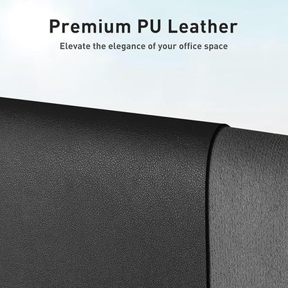 Aothia Faux Leather Desk Mat – Large Mouse Pad, Non-Slip PU Leather Blotter - Image 2