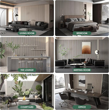 VallisCo 4-Piece Wood Slat Acoustic Panels - Image 7