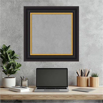 Amanti Art Black Framed Magnetic Board 22x22 Small Vision Board - Image 6