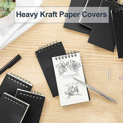 Tenceur 2 Pcs Pocket Notebook Bulk Small 3x5 Inch Spiral Notepads Mini Top - Image 3