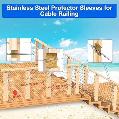 BLIKA 150 Pack Stainless Steel Protector Sleeves - Image 8