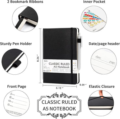 24 Pack Journal Notebook for Work, Feela Business Notebook Bulk Hardcover Lined - Image 2