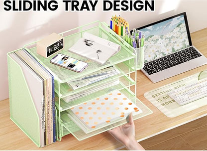 OPNICE Desk Organizer, 5-Tier Paper File Organizer - Image 5