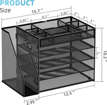 Marbrasse 5-Tier Desk Organizer - Image 2