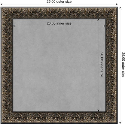 Amanti Art Black Framed Magnetic Board 25x25 Medium Vision Board - Image 4