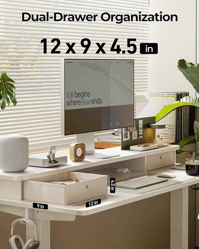 FEZIBO 48 x 24 Inch Height Adjustable Electric Standing Desk - Image 7
