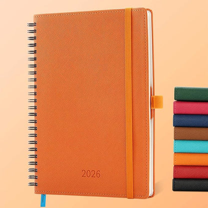 IN-LUXPRO Planner 2026 Daily Weekly and Monthly, 12 Months Spiral Bound by IN-LUXPRO