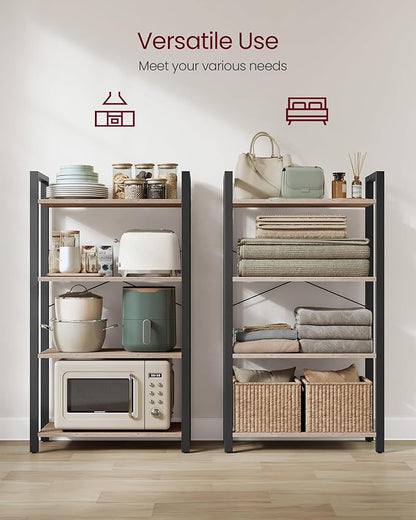 VASAGLE 4-Tier Bookshelf, Bookcase - Image 6