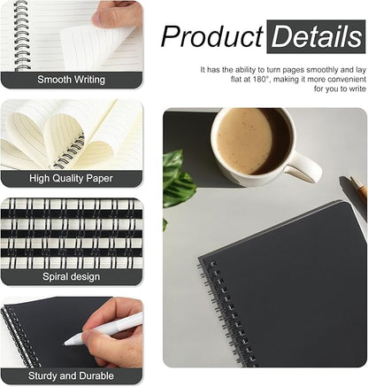 miikoul 60 Packs A5 Spiral Notebooks, 60 Sheets/120 Pages, Hardcover Lined - Image 3