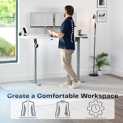 VIVO Electric Dry Erase 71 x 30 in Standing Desk, Memory Height Adjustment - Image 4