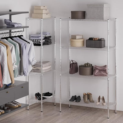 Regal Altair 18" Deep x 42" Wide x 74" Height Wire Shelving Kit | 4-Tier | NSF - Image 5