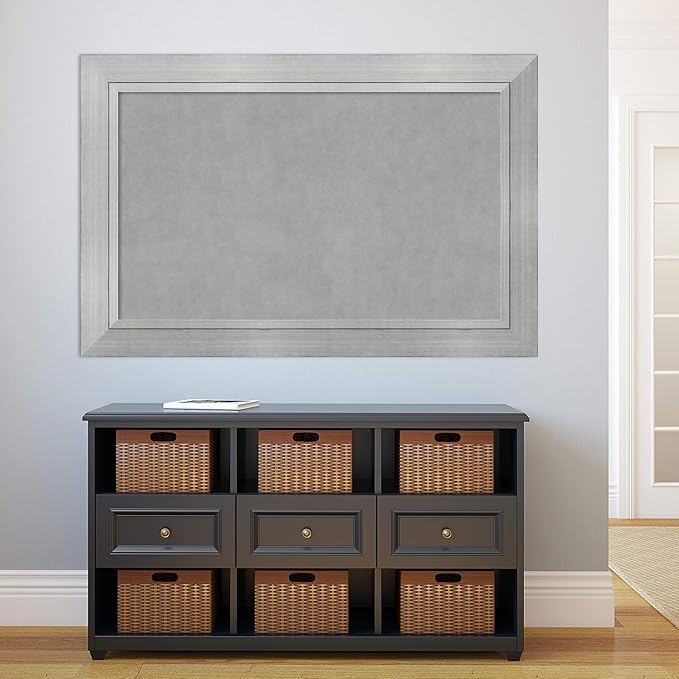 Amanti Art Silver Framed Magnetic Board 31x47 Large Vision Board - Image 6