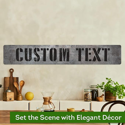 Custom Sign, Custom Street Sign, 11 Font Colors, 13 Font Styles, 4 Hole Options - Image 4