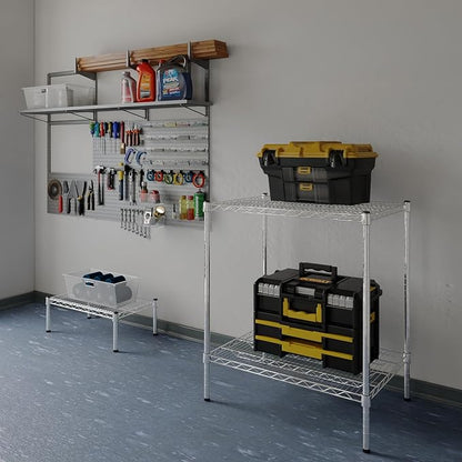 Regal Altair 21" Deep x 30" Wide x 34" Height Wire Shelving Kit | 2-Tier | NSF - Image 2