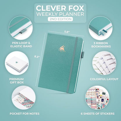 Clever Fox Planner 2nd Edition – Colorful Weekly & Monthly Goal Planner - Image 2