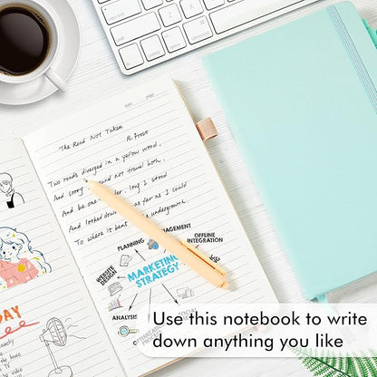 feela 5 Pack Notebooks Journals Bulk, Hardcover Classic Ruled Lined Journals - Image 4