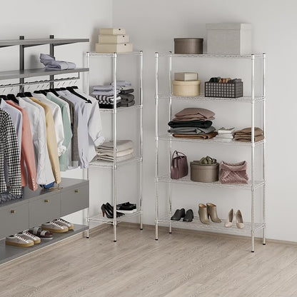 Regal Altair 14" Deep x 42" Wide x 74" Height Wire Shelving Kit | 5-Tier | NSF - Image 7