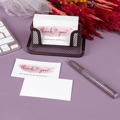 200 Thank You For Supporting My Small Business Cards, Elegant and Professional - Image 4