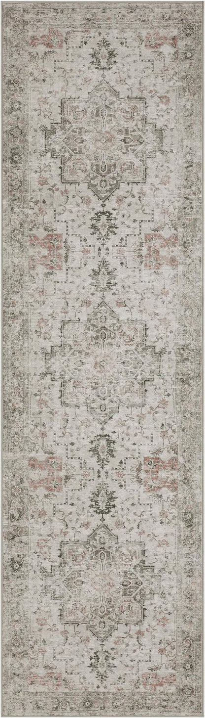 GENIMO Runner Rug 2'6"x6 Machine Washable Non Slip Vintage Hallway Runner Rug - Image 8